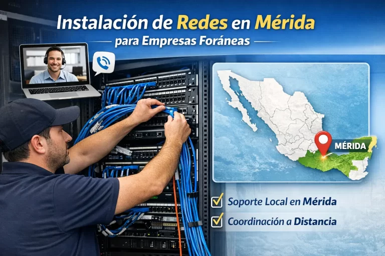 Instalación de Redes en Mérida para Empresas Foráneas
