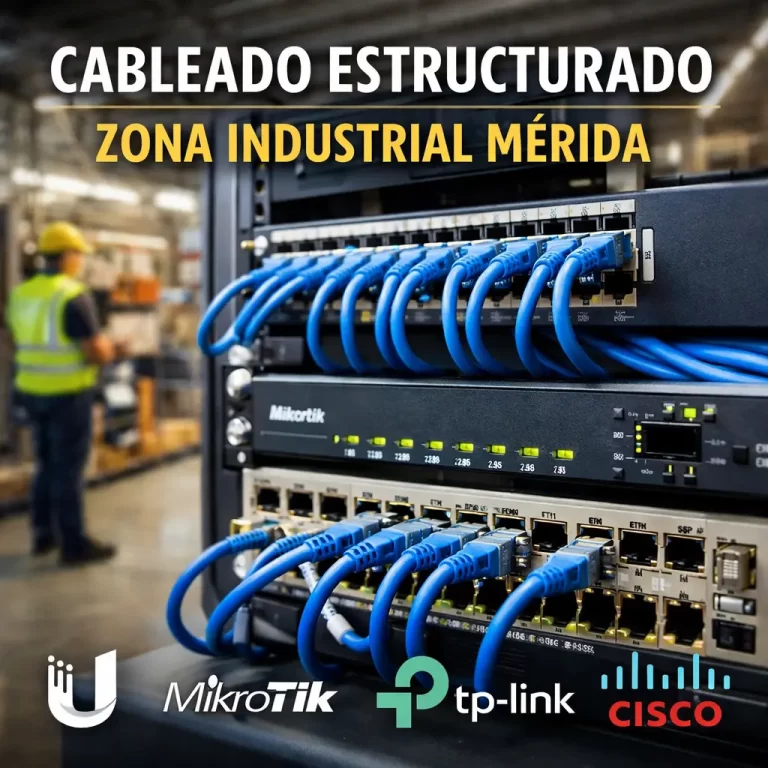 cableado estructurado en la Zona Industrial de Mérida