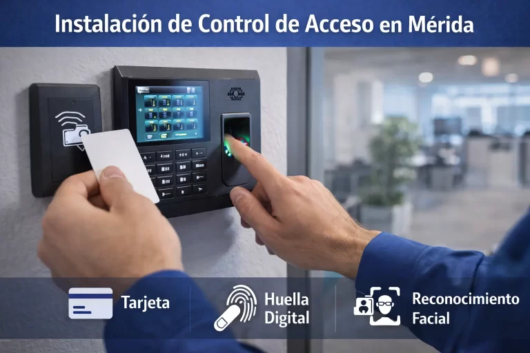 instalación de sistema de control de acceso en empresa en Mérida Yucatán
