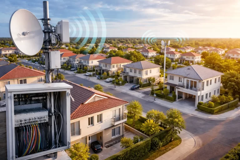 infraestructura de internet para fraccionamientos en merida con red inalámbrica y antenas